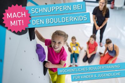 Schnuppertage für Boulderkids und Boulderteens im Oktober und November in der Boulderwelt Karlsruhe