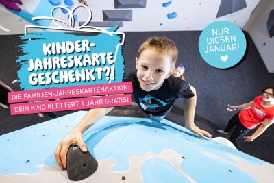 Nur im Januar: Gratis Jahreskarte für Kids unter 18 Jahre!