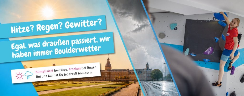 Hitzefrei bouldern in Karlsruhe in der Boulderwelt